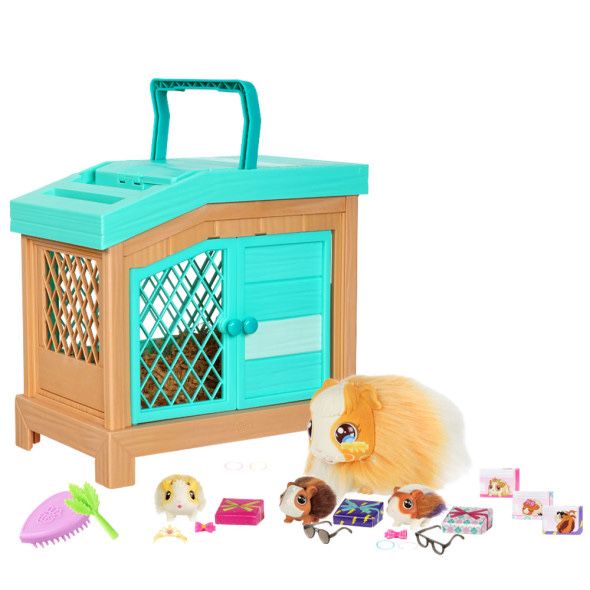 MOOSE Little Live Pets Морско свинче с 3 изненади Mama Surprise