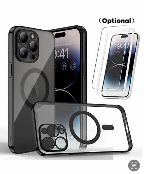 Iphone 11/12/13/14/PRO/MAX Husa Tpu Glitt PRO Magsafe + Folie Sticla
