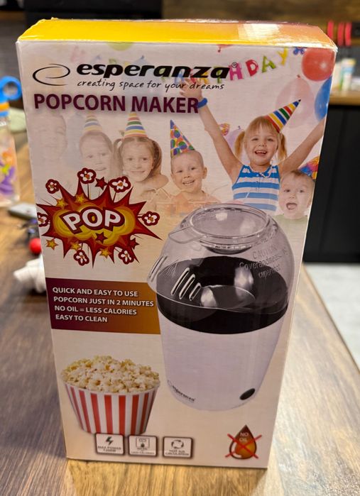 Машина за пуканки Esperanza 1200W, 270 ml