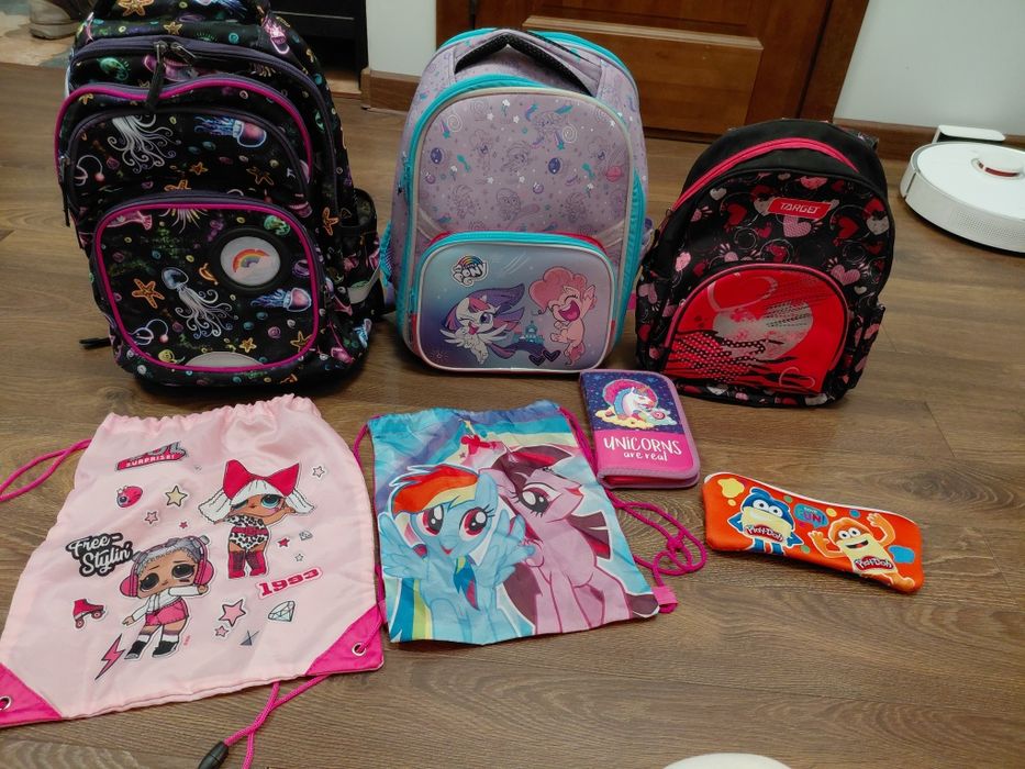 Рюкзаки + мешки для обуви + пеналы