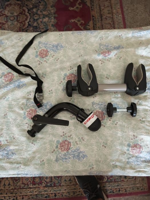 Италиански багажник за 4 велосипеда за теглич с номер и стопове