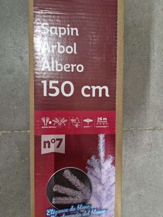 Brad Artificial Alb-violet 150 cm