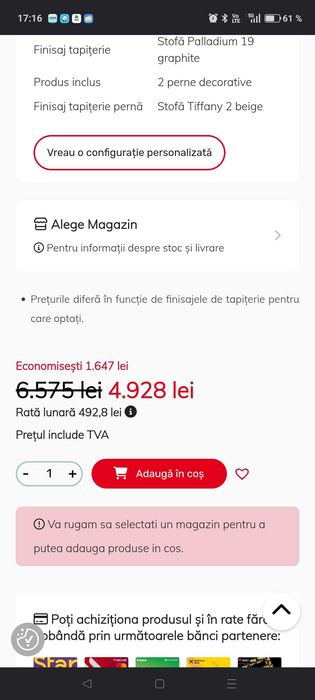 De vanzare canapea piele naturala noua