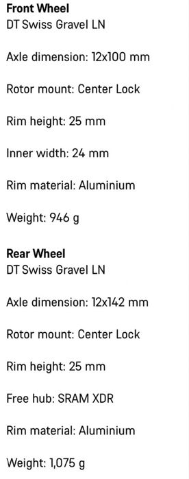 Roti DT Swiss Gravel LN Sram XDR