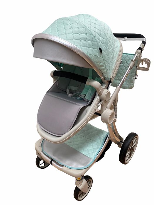 Carucior 2 in 1 landou și sport eggshape  mint