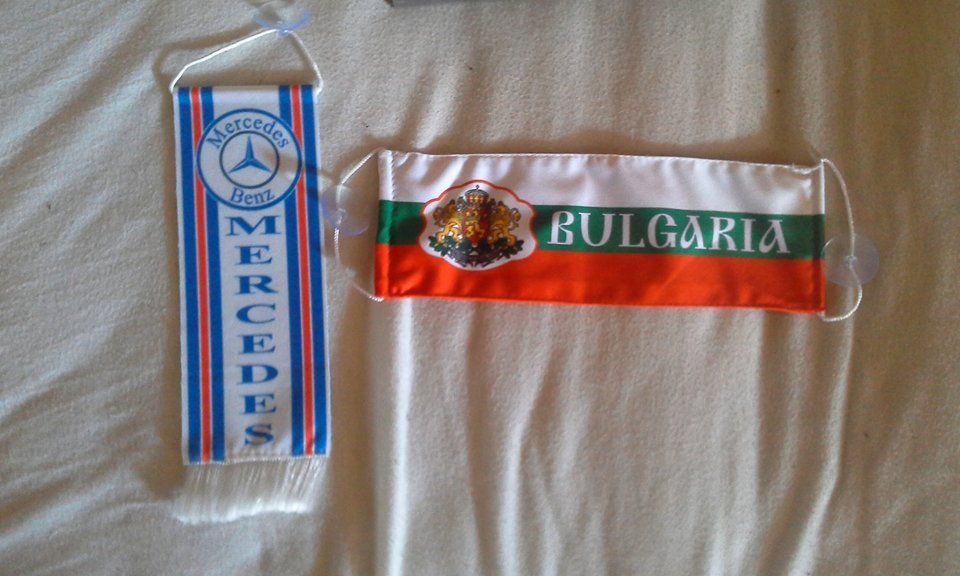 Български национални знамена за кола