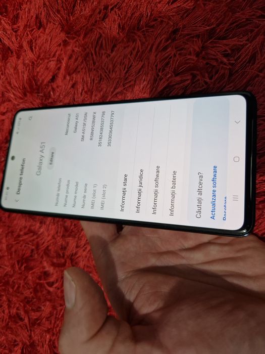 -Samsung A51 Black 128Gb 4Ram stare foarte buna poze reale doar telefonul nici o restrictie nici o reparatie