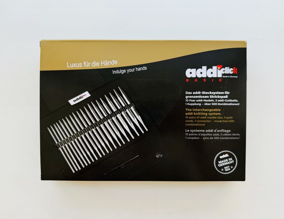 Набор спиц AddiClick Basic 650-2 на подарок НОВЫЙ!