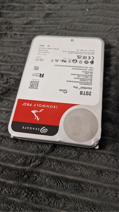 Hdd seagate ironwolf pro 20tb nou nefolosit doar testat
