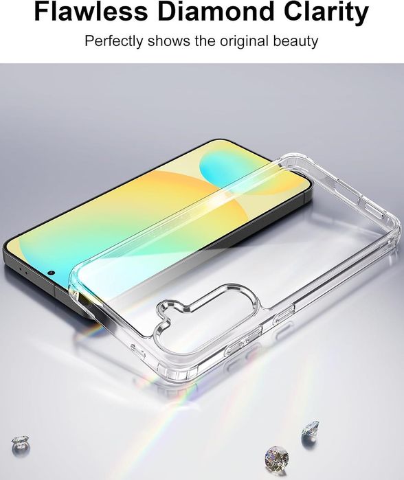 Прозрачен кейс space case за samsung galaxy s25 fe