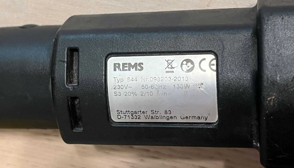 Aparat masina de taiat debitat tevi REMS Nano 844 - defecta