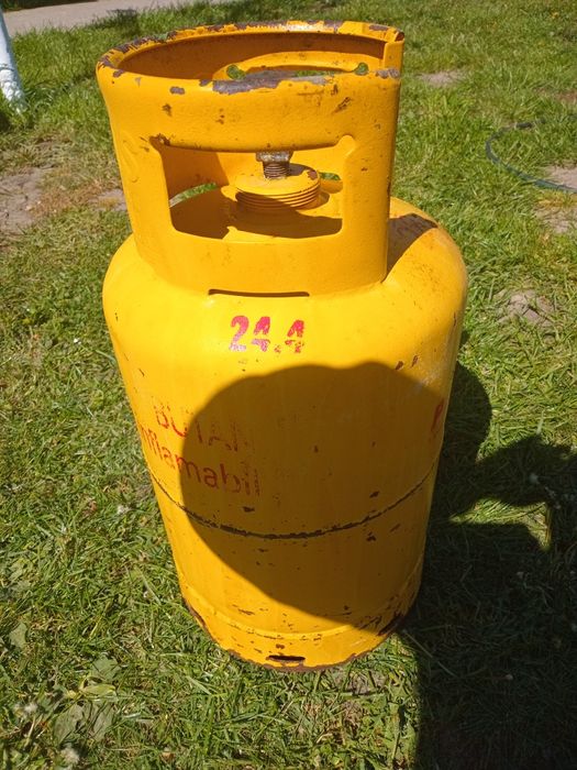 Vand butelie aragaz galbena  cu guler