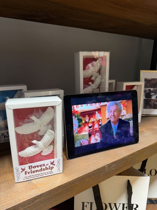 Set 2 ornamente brad Turturelele Prieteniei - Singur Acasa