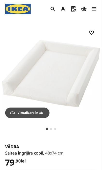 Saltea de infasat IKEA 48x74 cm