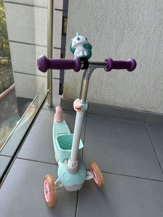 Trotineta copii OXELO B1 500 Decathlon cu cosulet si claxon