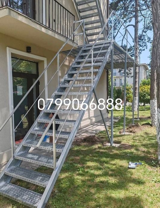 Scări zincate galvanizate