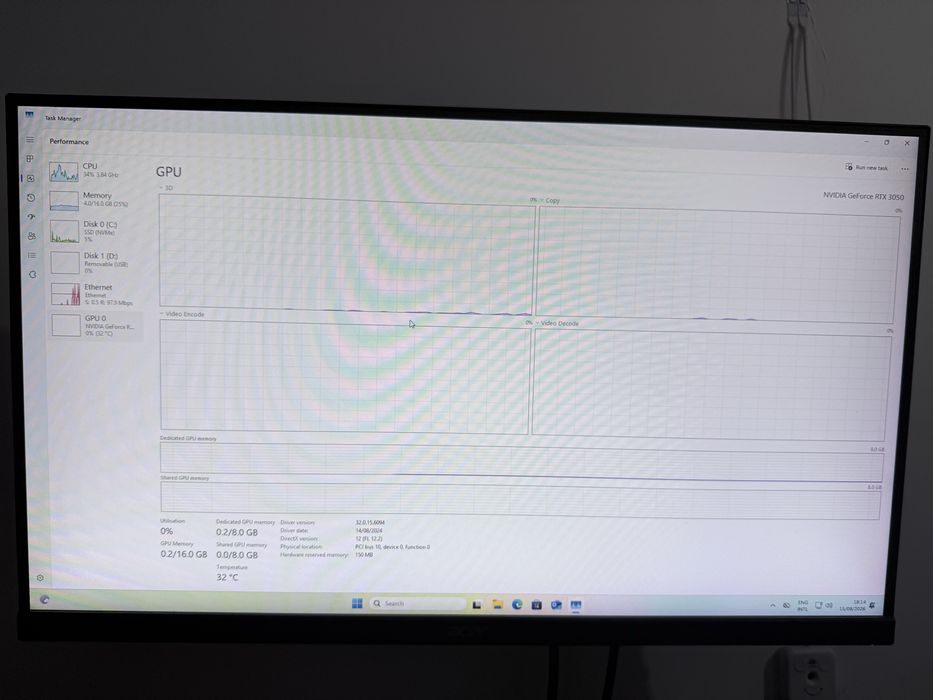 PC Gaming / Office – Ryzen 3 3100, RTX 3050, 16GB RAM DDR4, Sursă 550W