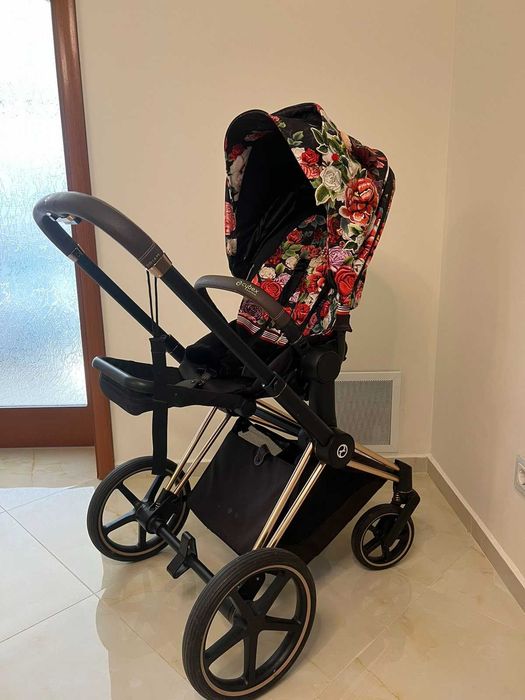 Бебешка количка Cybex fashion spring blossom dark комплект.
