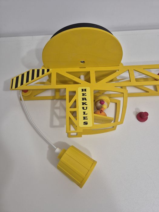 Lustra Macara - lemn - 2 becuri