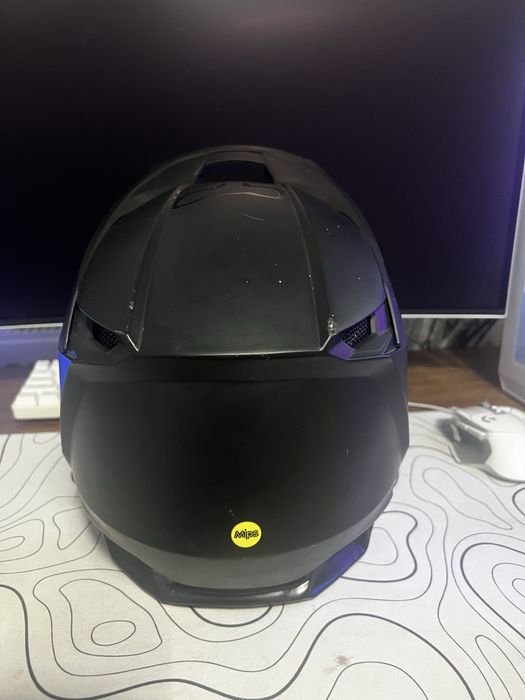 casca motocross Fox V1 Youth Matte Black Mips marime YL