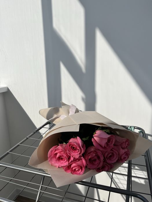 Букет роза 9 штук