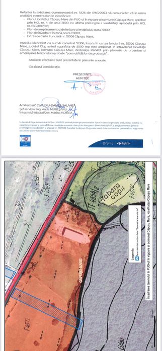 Vand TEREN INTRAVILAN 10.000 m2 ,front 50 ML la DN E-60 CAPUSUL MARE