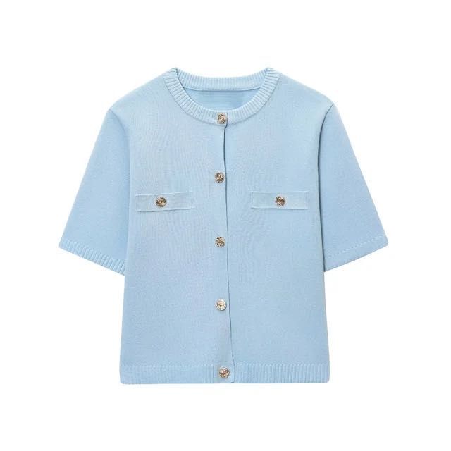 Дамска жилетка с къс ръкав