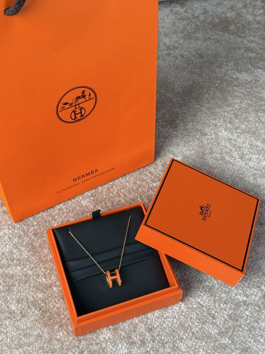 Подвеска под Hermes, серебро 925 пробы с золотым покрытием
