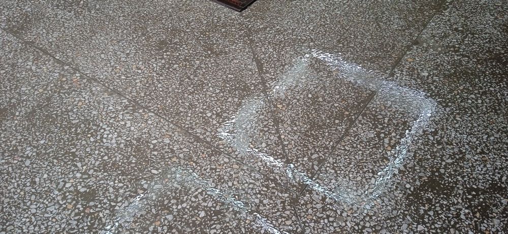 Полы из мраморной крошки