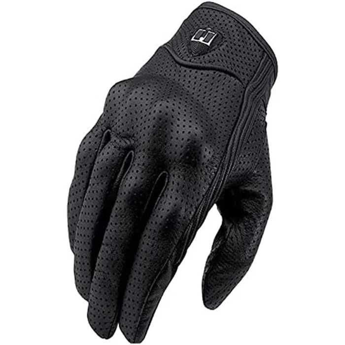 Перфорирани кожени мото ръкавици Automat – Черни, За мотор, скутер