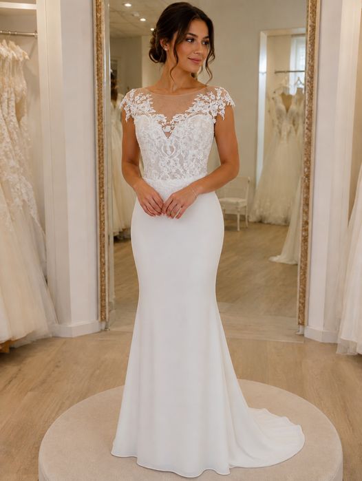 Сватбена булчинска рокля  русалка
