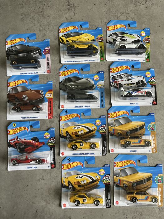 Hot Wheels Mercedes, Ferrari, Audi, BMW лот колички 1:64 Treasure Hunt TH