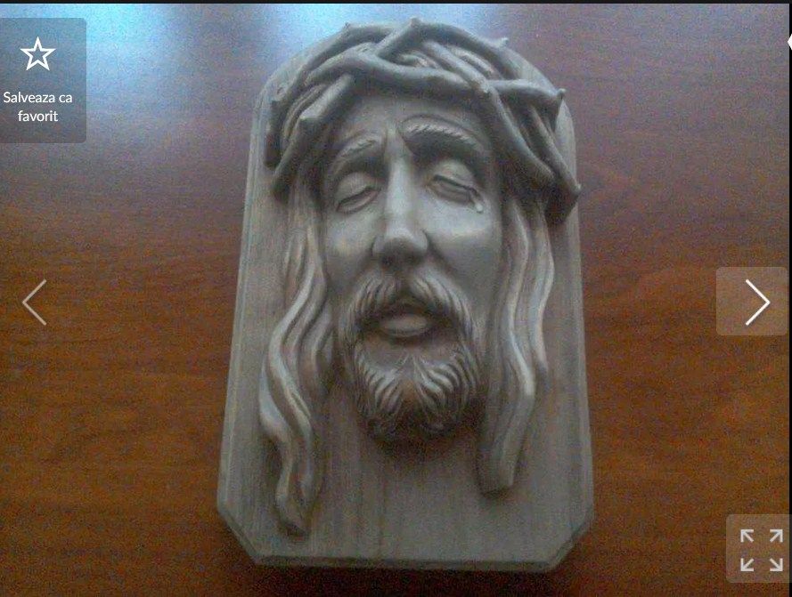 ISUS sculptură în Lemn, lucrată manual