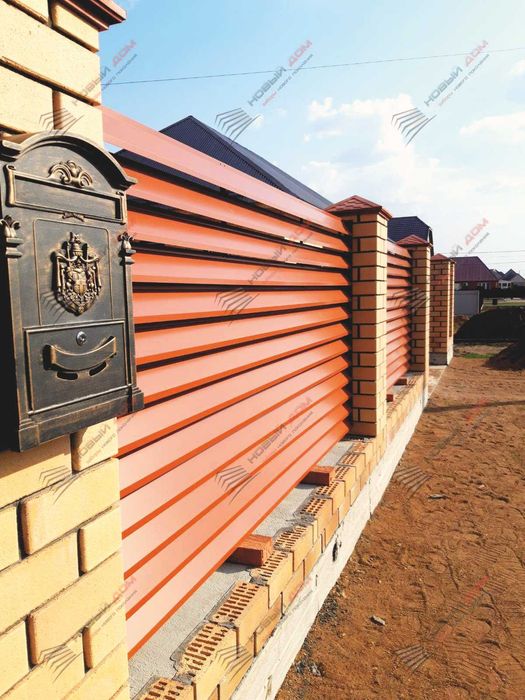 Забор жалюзи горизонтальный