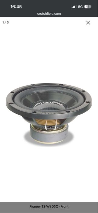 Pioneer TS-W305C бас говорител с леко проблемен усилвател!