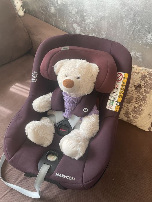 Sistem Complet Maxi-Cosi Pearl 360 + Bază FamilyFix 360, Burgundy