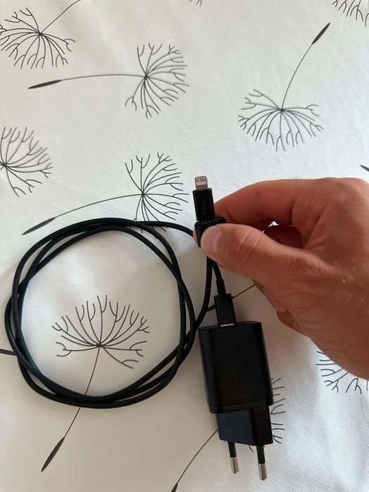 Încărcător complet ORIGINAL APPLE Iphone, 11 12 13 14 pro max, cu încărcare rapidă adaptor 20W+cablu mufă USB-C la Lightning OFERTĂ