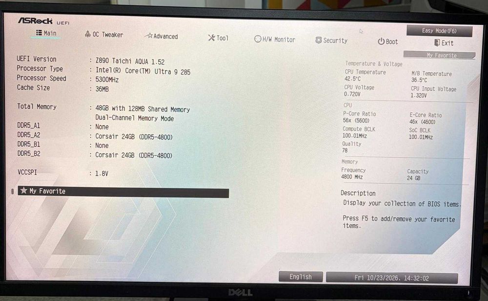 PC Ultra 9 285 | Z890 Taichi AQUA | Alege GPU: RTX 5080/5070Ti/5060Ti ...