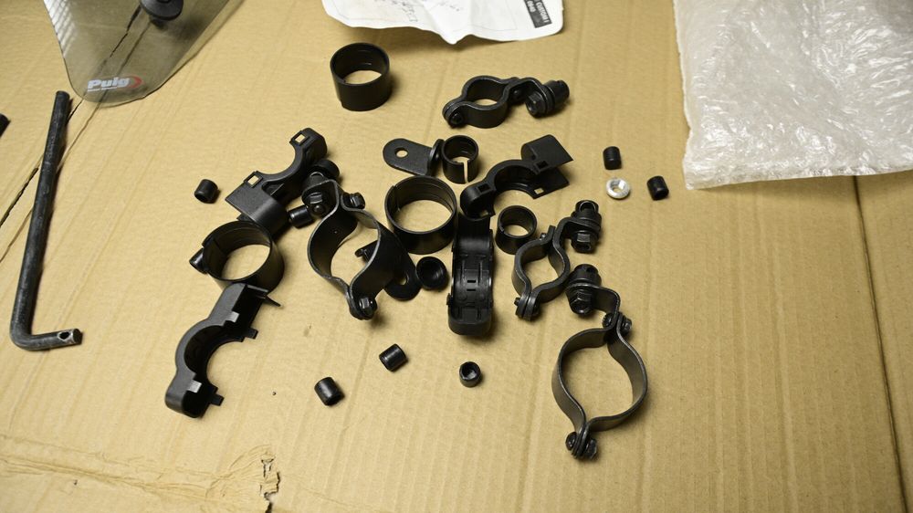 Parbriz Naked Puig 0840 Custom Universal Touring Prindere Ghidon