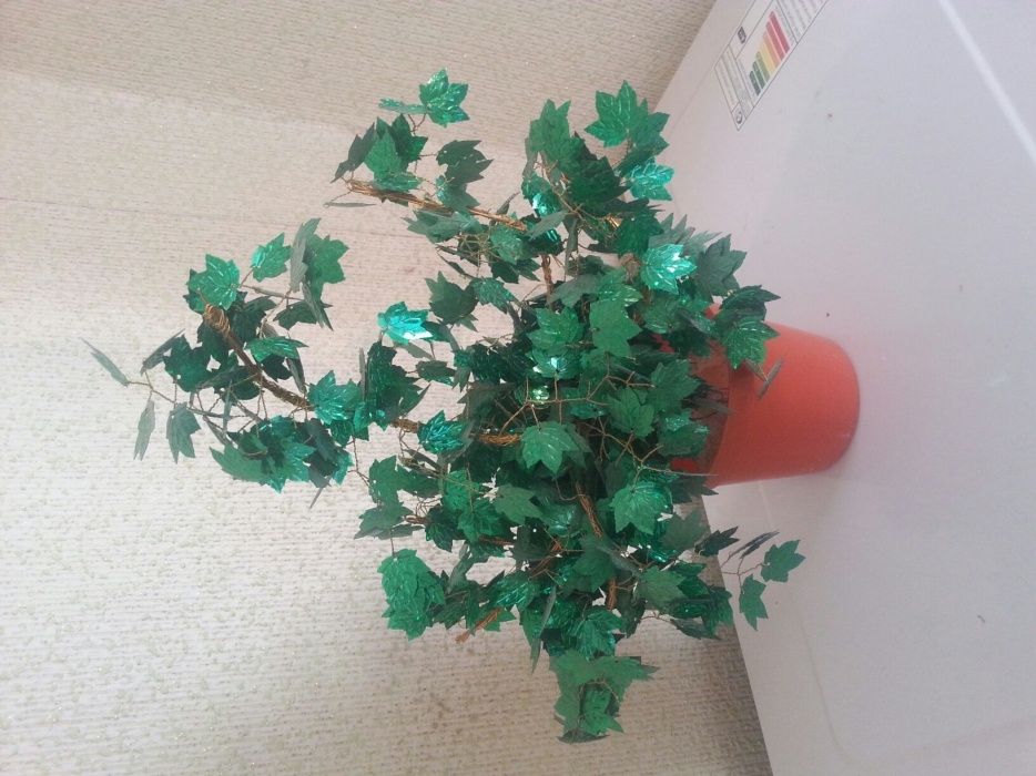 Цветы и деревья из бисера