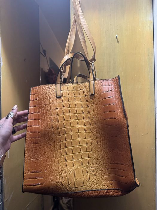 Geanta piele noua, dimensiuni mari, piele naturala de calitate