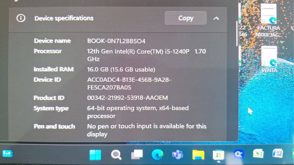 Laptop Samsung Book 2 PRO