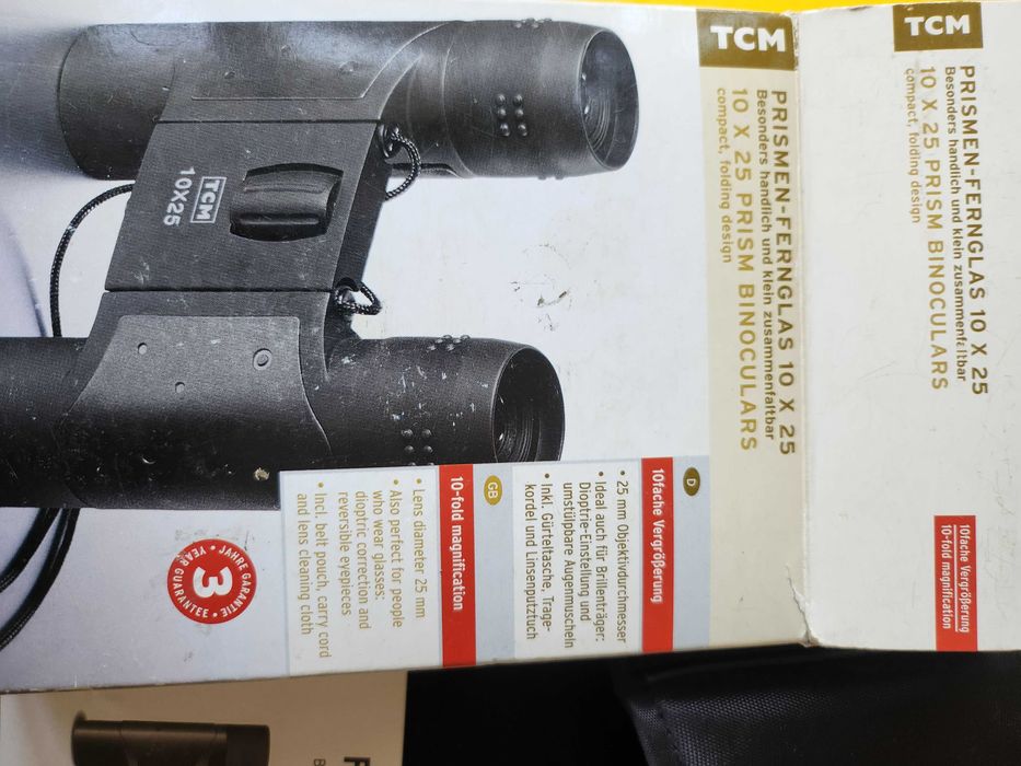 бинокъл немски 10х25 чисто нов TCM и също Praкtica 12x25 CP