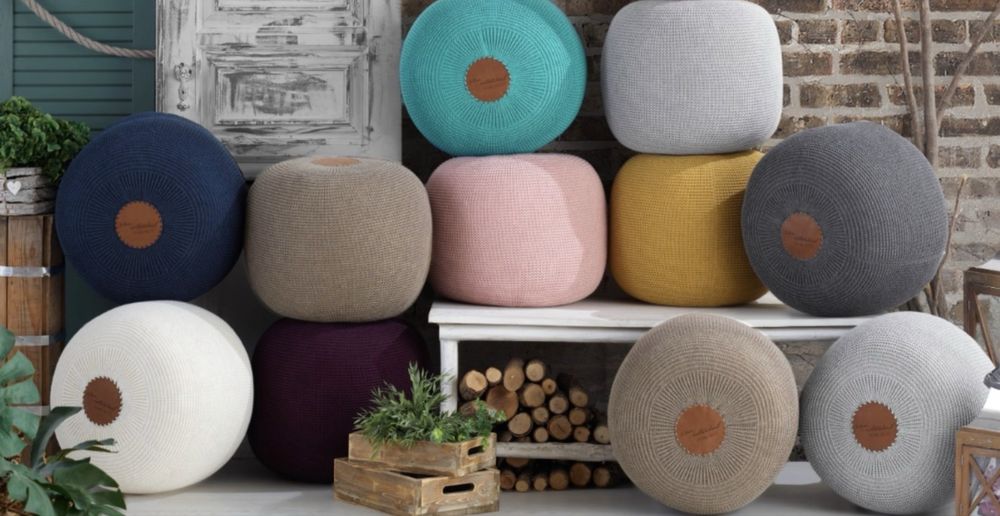 Плетени пуфове/ табуретки