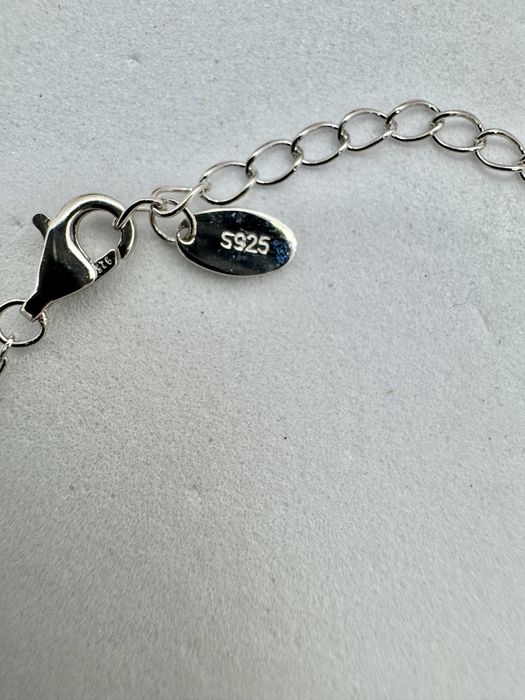 Сребърна гривна с мойсанит (диамант) 0.5 карата