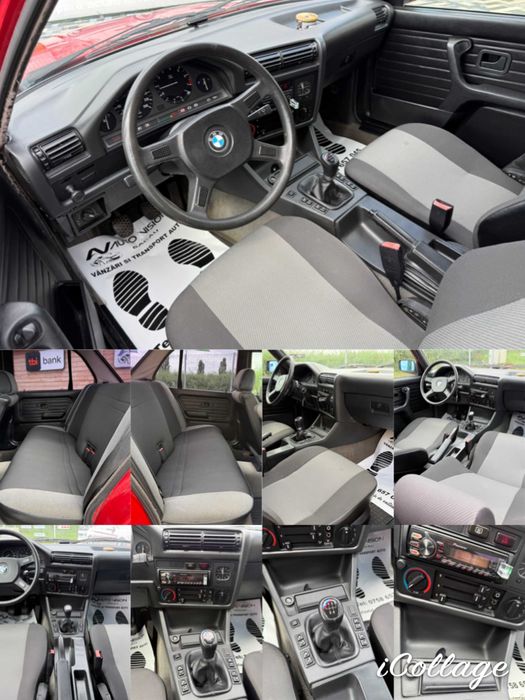 *RATE*BMW Seria 3 E30 URSULET 1.8 Benzina 115Cp 1988 AC Servo Km absolut reali 142467 Impecabila!