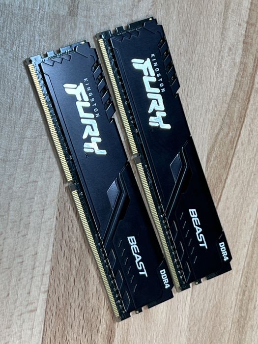 Memorie DDR4 Kingston Fury Beast 16GB 2x8GB 3200MHz CL16 Kit