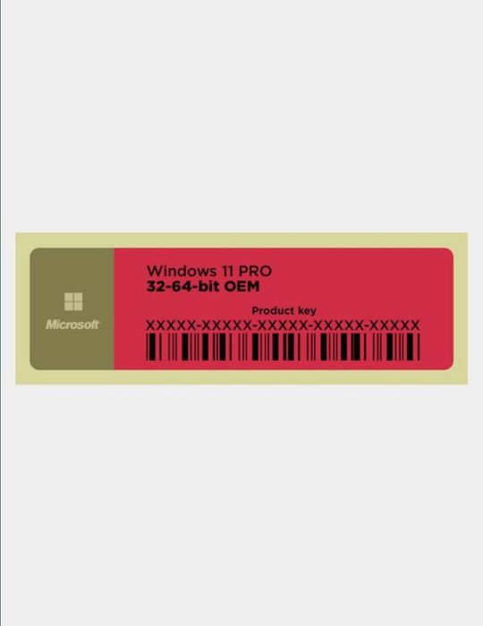 Windows с Стикером 11 Лицензионные ключи