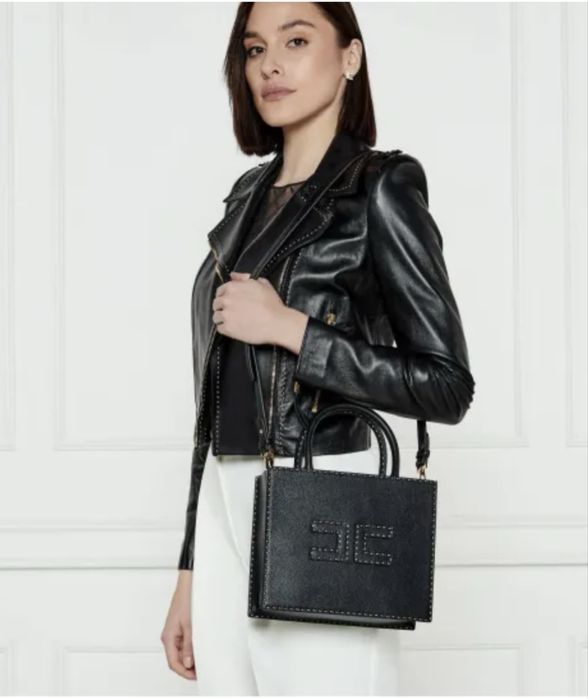 Elisabetta Franchi дамска черна чанта