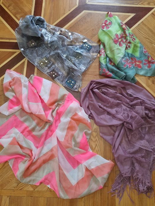 Платки  хлопок,вискоза, шёлк